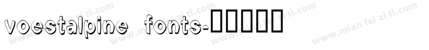 voestalpine fonts字体转换